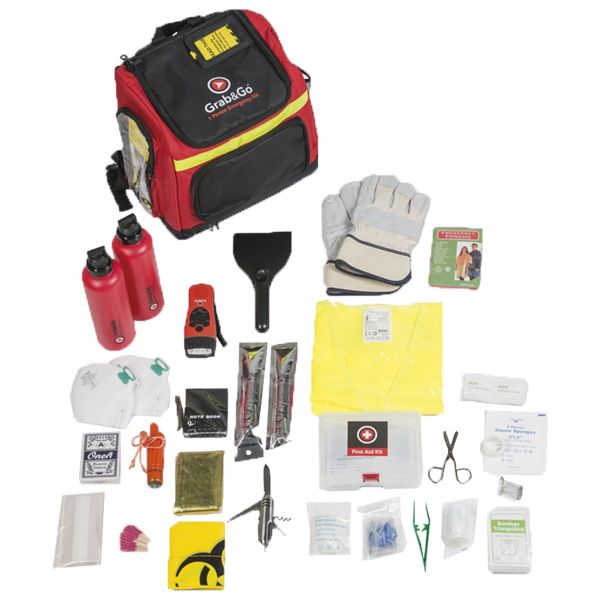 Kit d'emergenza adatto per 1 persone, marca Grab&Go